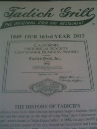 The menus are printed daily.