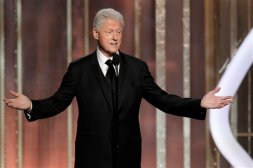 President Clinton at the Globes