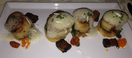Maravilla's "Scallop BLT"